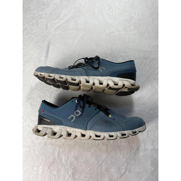 On Running Other - On Running Cloud X 3 Pewter White Mens Size 9 Athletic Training Shoes 60.98255